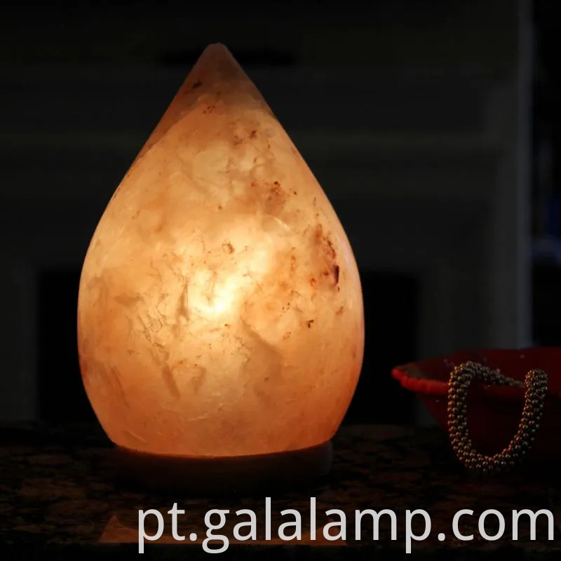 Lâmpada de sal do Himalaia por atacado com luzes LED para decoração caseira